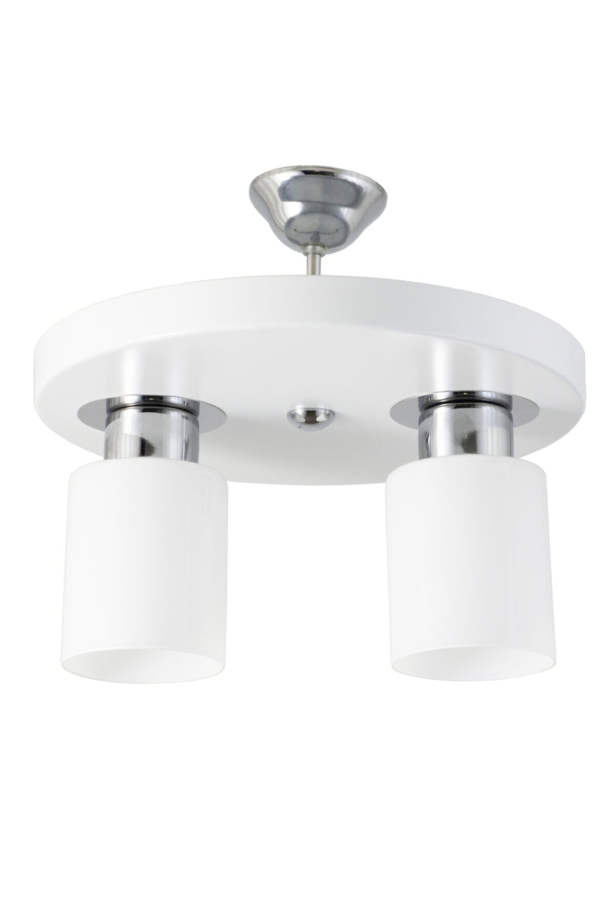 Double Modern Sports Model Round Tray White Chandelier