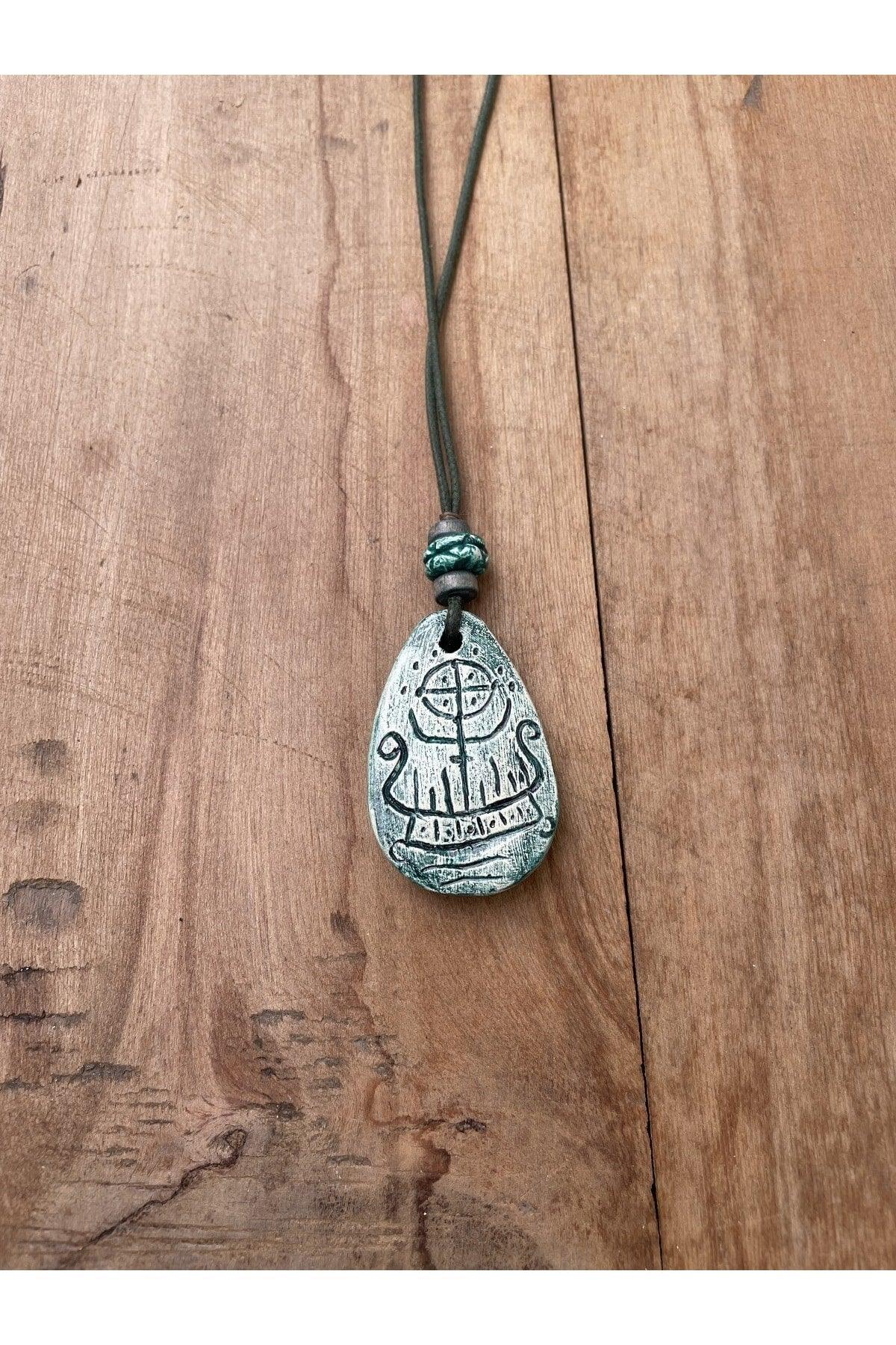 Ceramic Design Necklace, Bohemian Ethnic Style Necklace, Design Necklace, - Swordslife