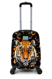 Kids Black Tiger Patterned Luggage 16758