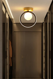 Mila LED-Kronleuchter, weißer Glas-LED-Einzelkronleuchter