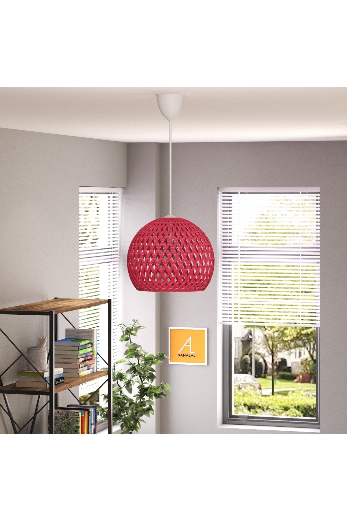 Pendent Ball Red Chandelier