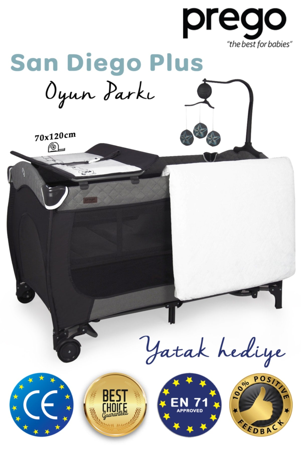 سرير سان دييغو بلس للملعب 70*120 سم