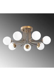 Luxus-Design Modernes Sport-Trend-Modell Antiker siebenteiliger Kronleuchter mit Glop-Glas
