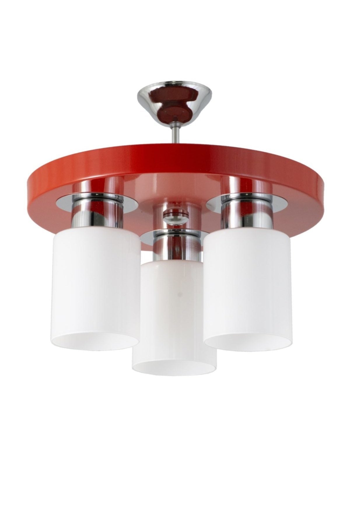 Triple Modern Sports Model Round Tray Red Chandelier
