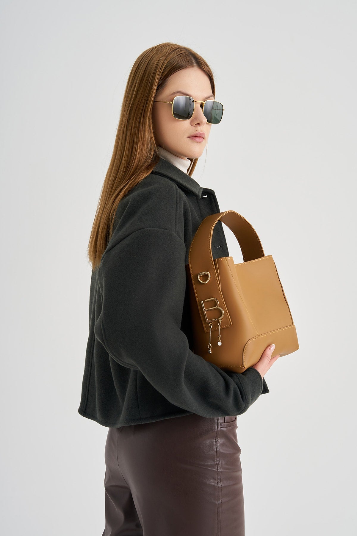 Damen Hand- und Schultertasche mit Innengeldbörse