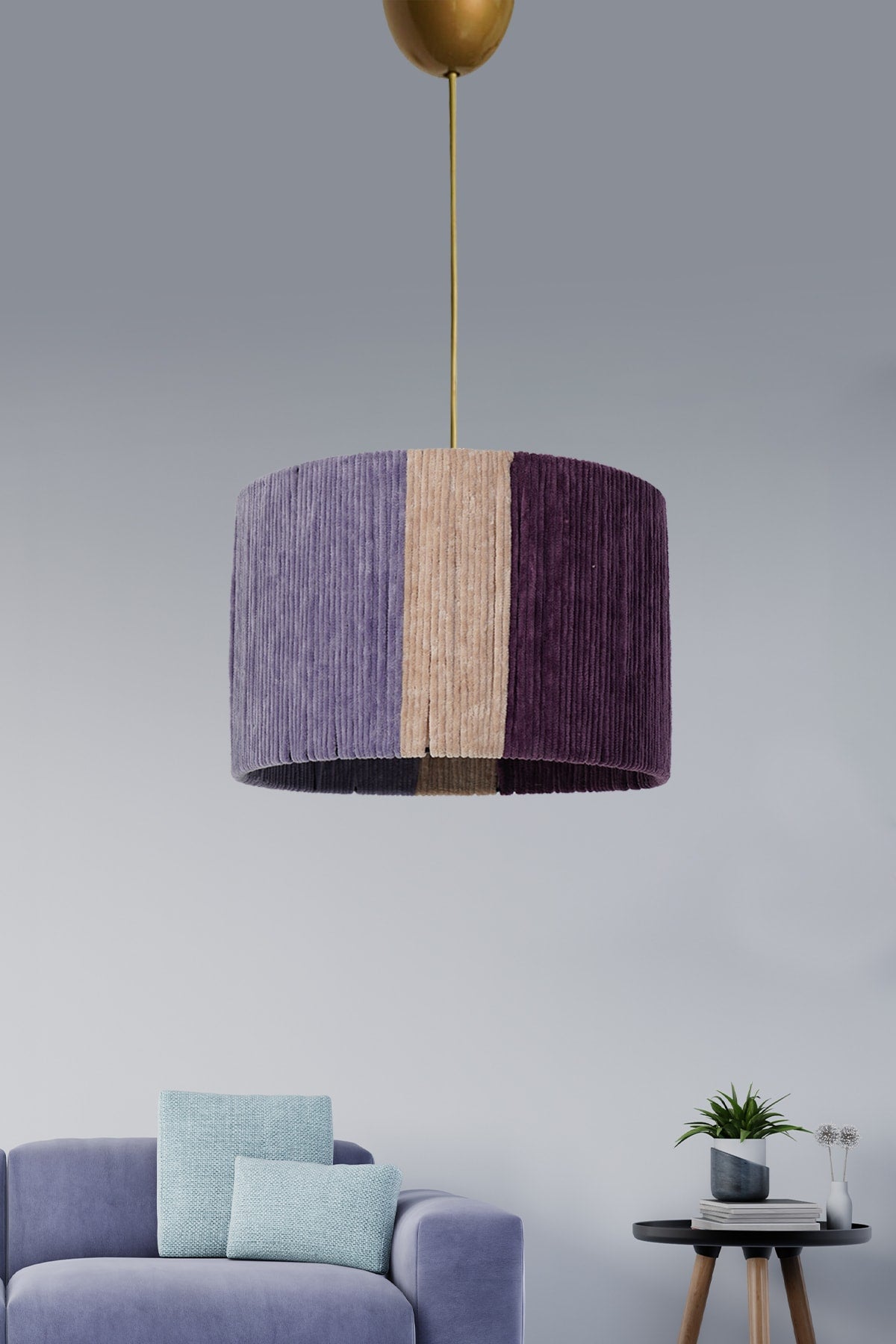Silverberry Pendelleuchte Kronleuchter Lila Creme Lila