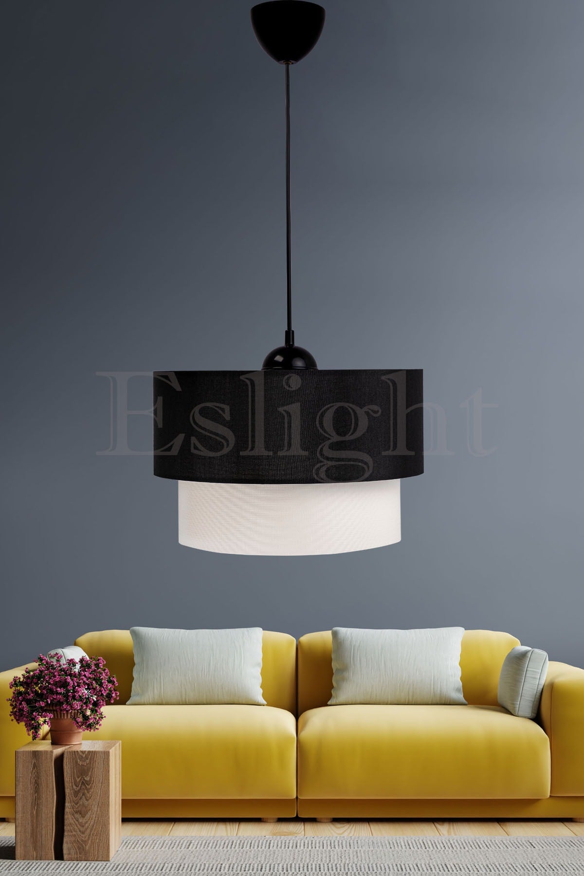 Pasta Single Pendant Lamp Chandelier Black E195