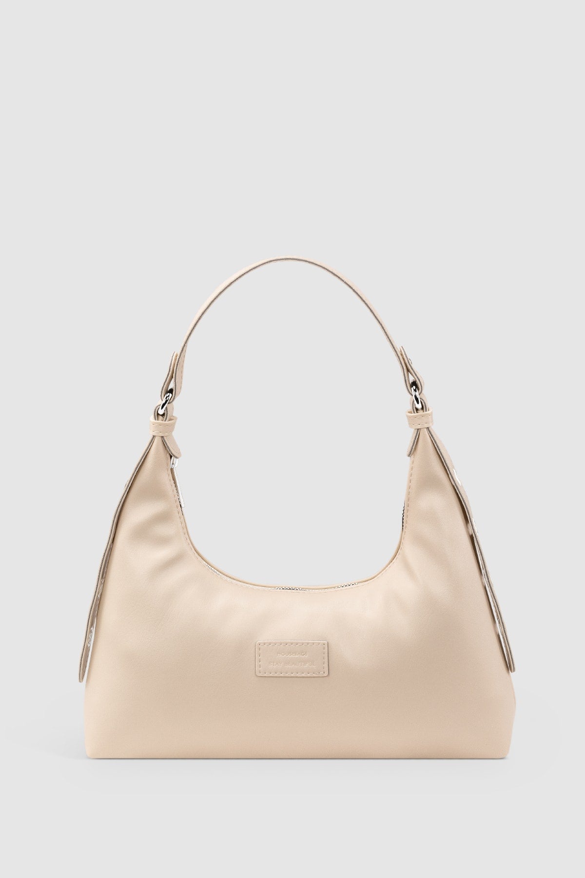 Weiche Creme Baguette Tasche 205 für Damen