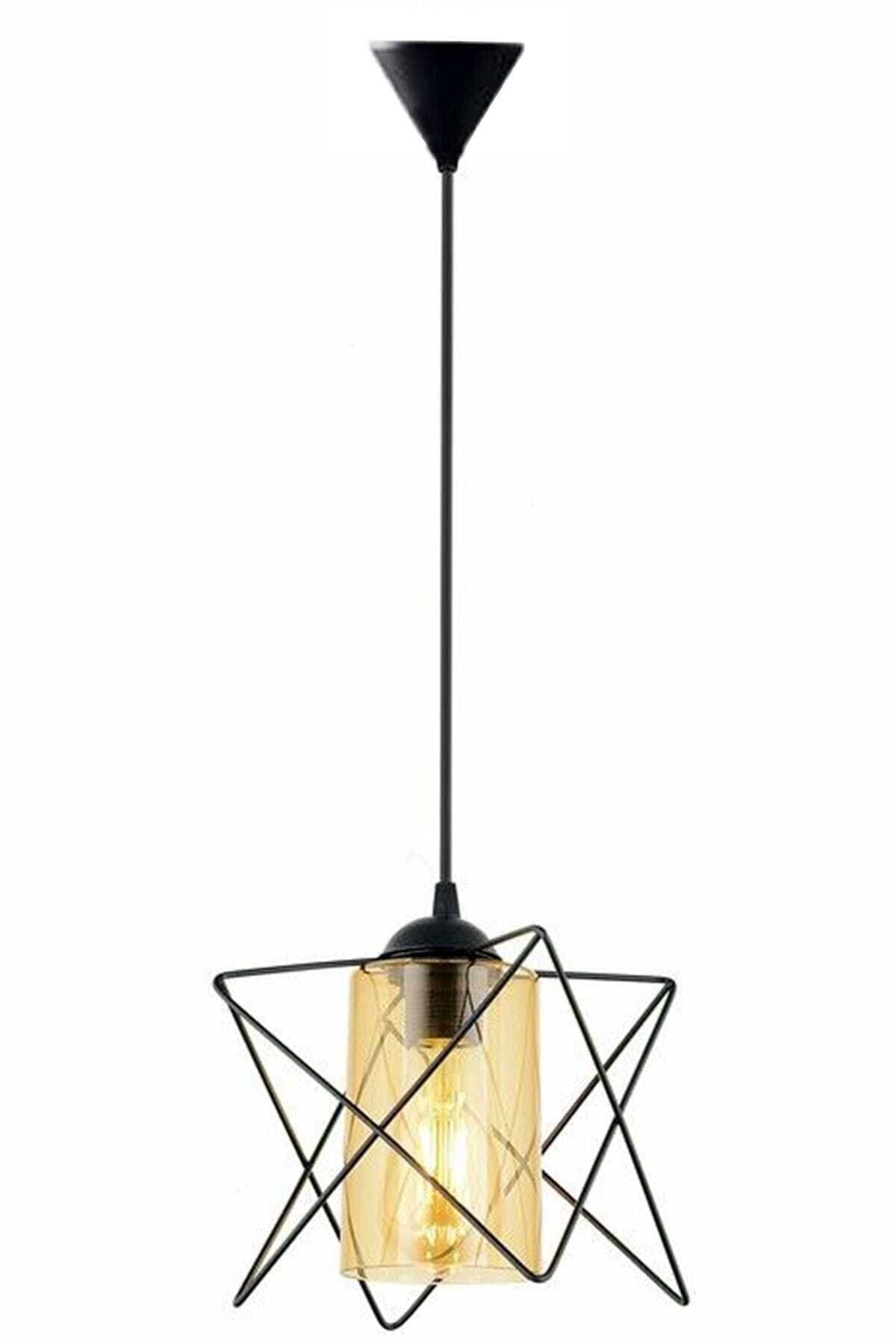Black Single Star Chandelier