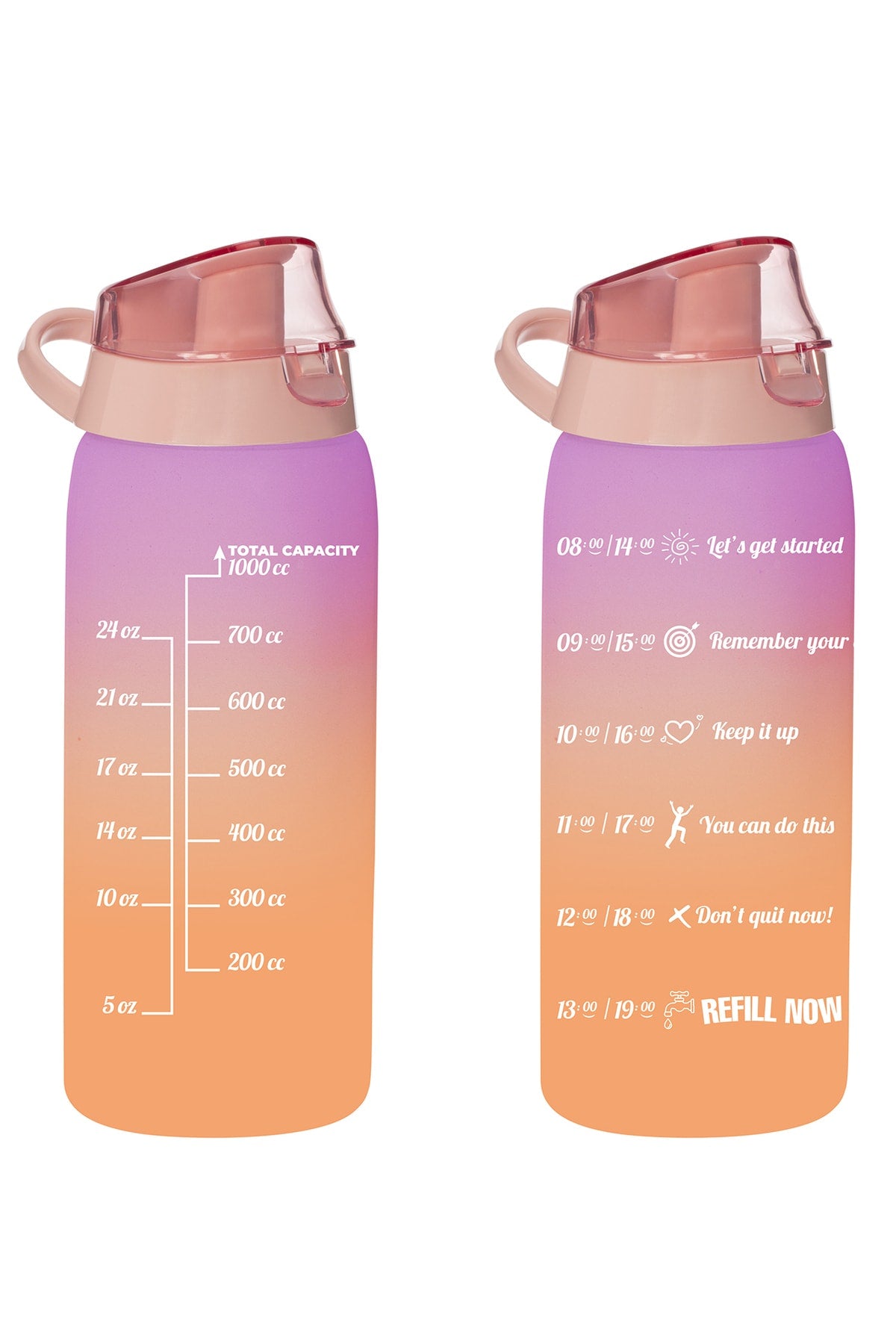 1 Lt Double Color Printed Flask