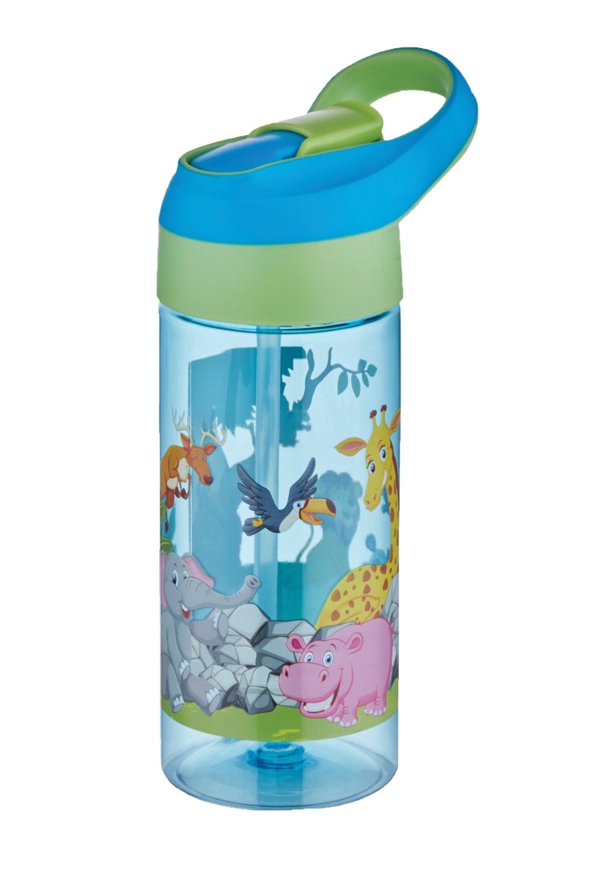 500Ml Tritan Thick Children'S School Water Bottle With Straw