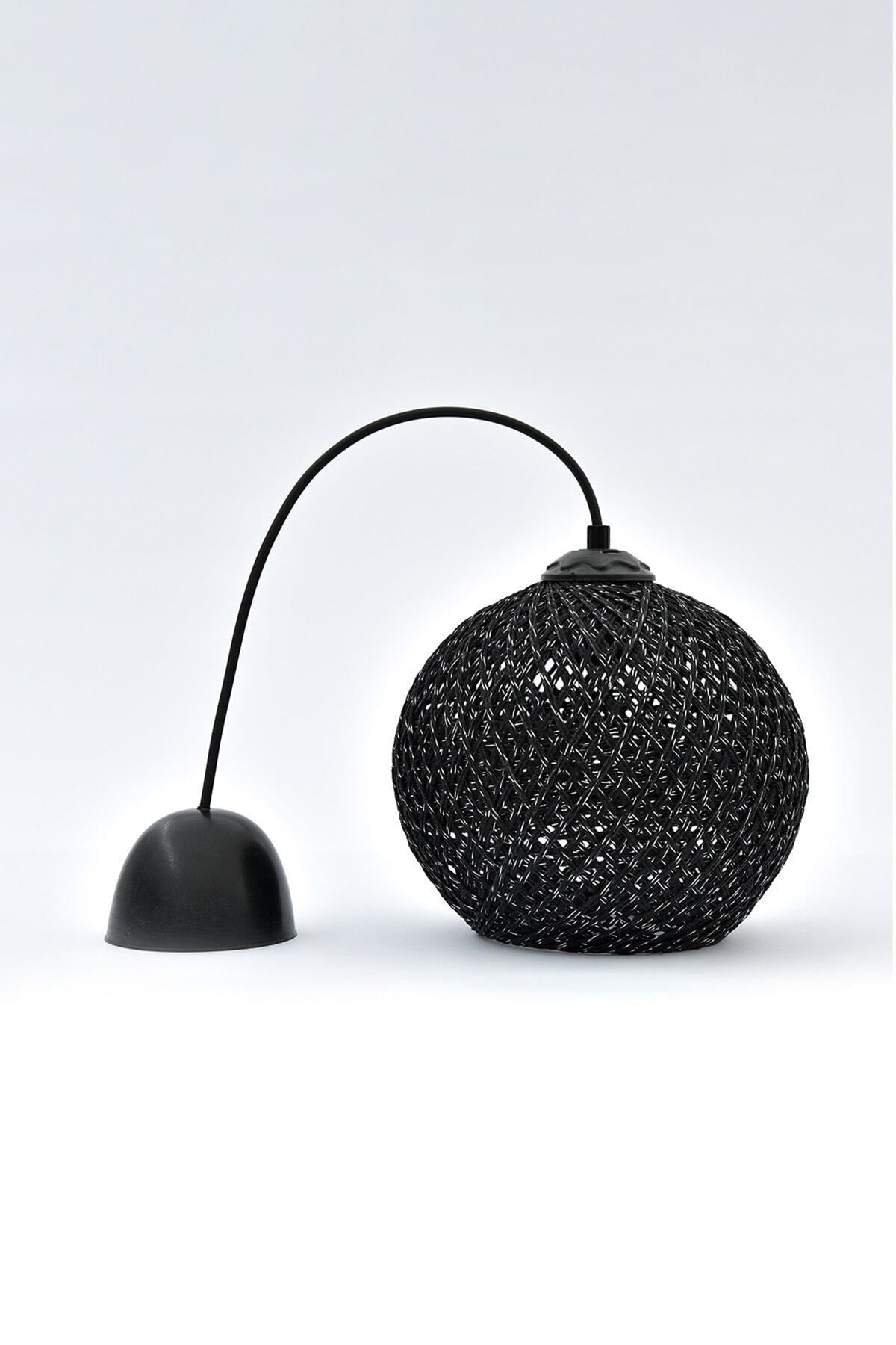 Balle Black Pendant Lamp Ball Chandelier (Black Hanger Set)