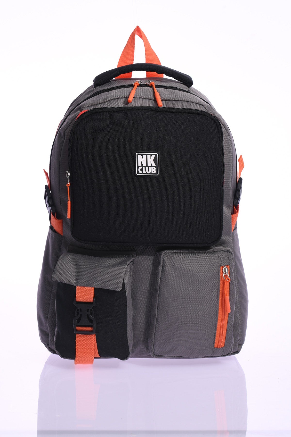 Hkn 9012 Primary School Backpack School Bag Multi Compartment Student Black