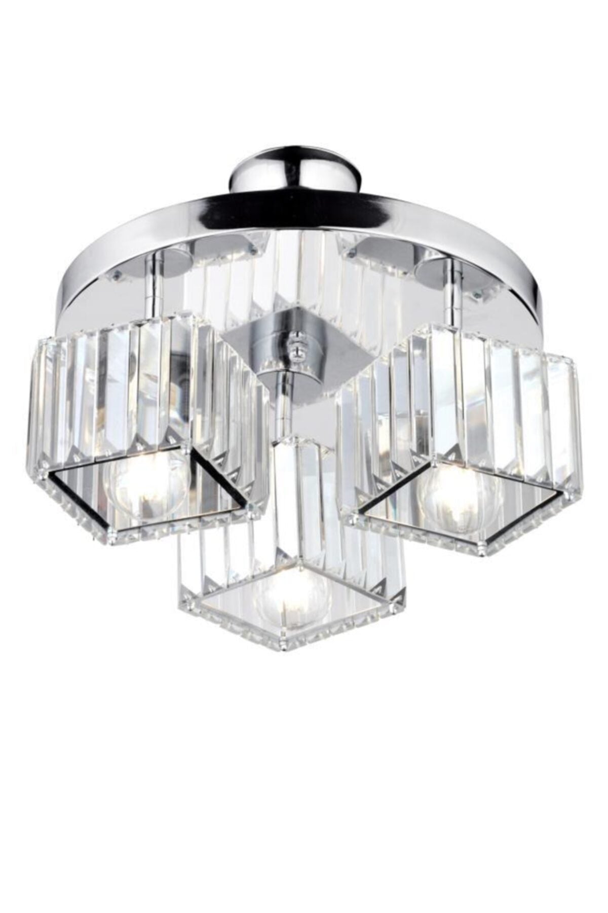Lara 3-Piece Chrome K-01 Chandelier