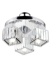 Lara 3-Piece Chrome K-01 Chandelier