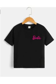 Black Barbie Printed Kids T-Shirt