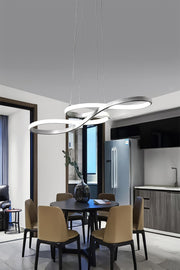 Modern Rimaldo Chrome Pendant Lamp Led White Power Led Living Room Kitchen Room Led Chandelier
