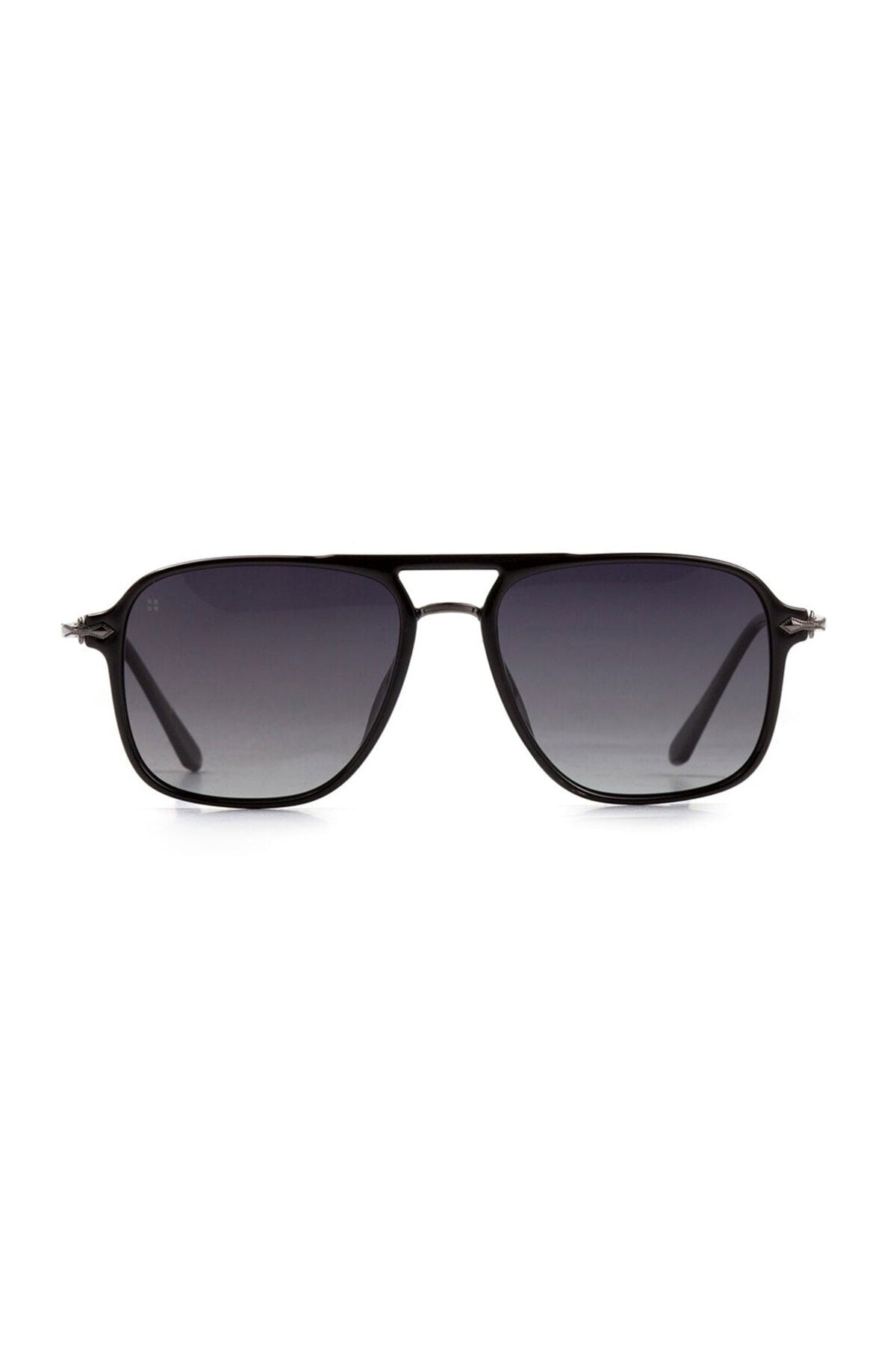 Schwarze polarisierte Unisex-Sonnenbrille