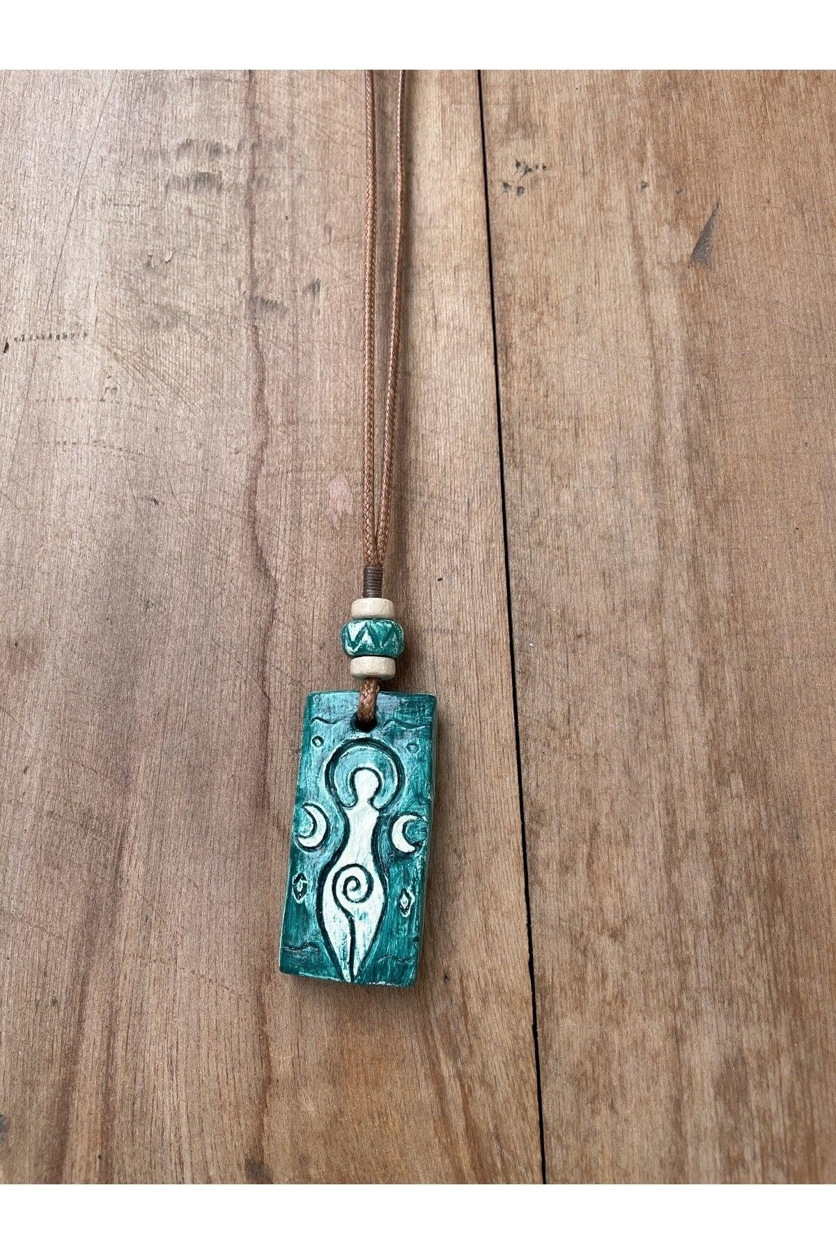 Ceramic Design Necklace, Bohemian Ethnic Style Necklace, Design Necklace, - Swordslife