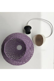 Balle Lilac Pendant Lamp Ball Chandelier White Cable