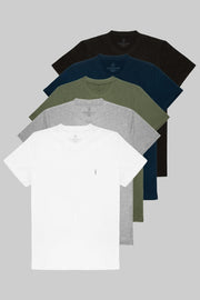 Standard Pattern Basic 5-Pack T-Shirt 1000