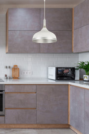 Marco Special Design Modern Decorative Cafe Kitchen Living Room White Interior Silver Pendant Lamp Single Chandelier