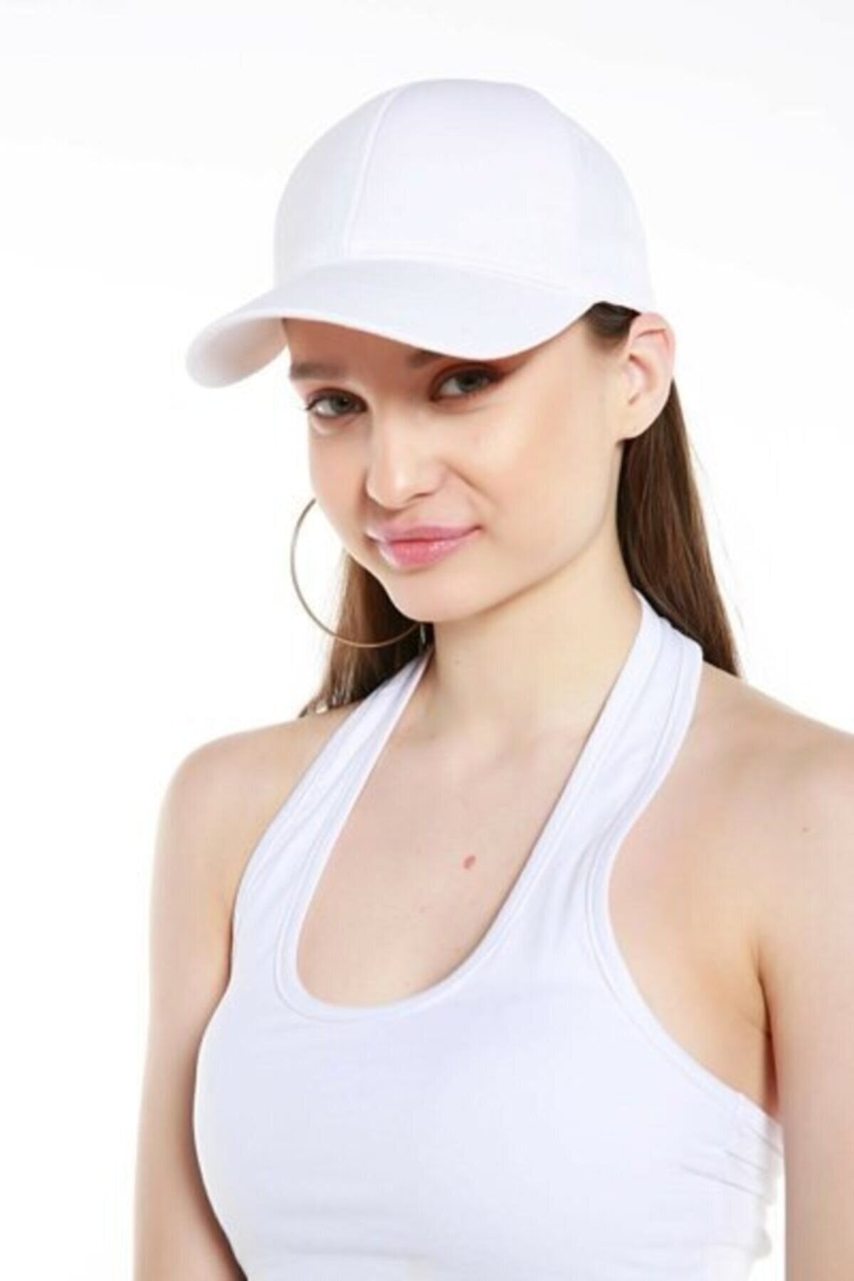 Adjustable Unisex Plain Hat With Velcro Back