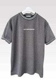 Unisex Gray New Season Oversize Pattern Summer T-Shirt