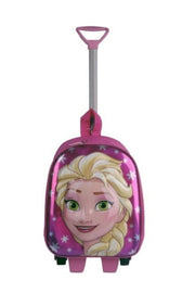 Girl'S Pink Squeegee Wheeled Nursery Kindergarten Bag