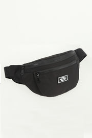U8 Black 2 Compartment Unisex Waist Bag Width:38 Length:17 Width:7