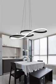 Modern Rimaldo Black Pendant Lamp Led White Power Led Living Room Kitchen Room Led Chandelier