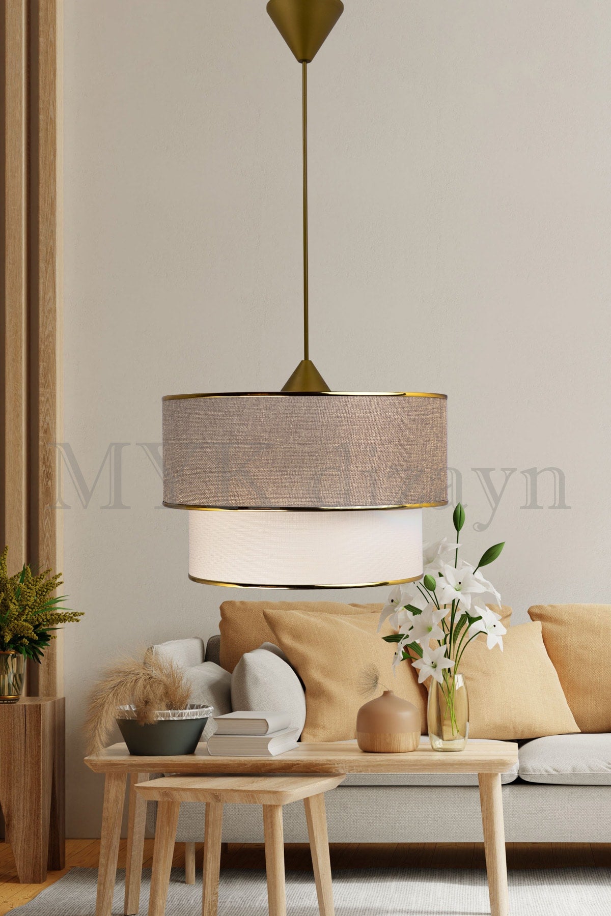 Milk Coffee Cake Single Pendant Lamp Chandelier