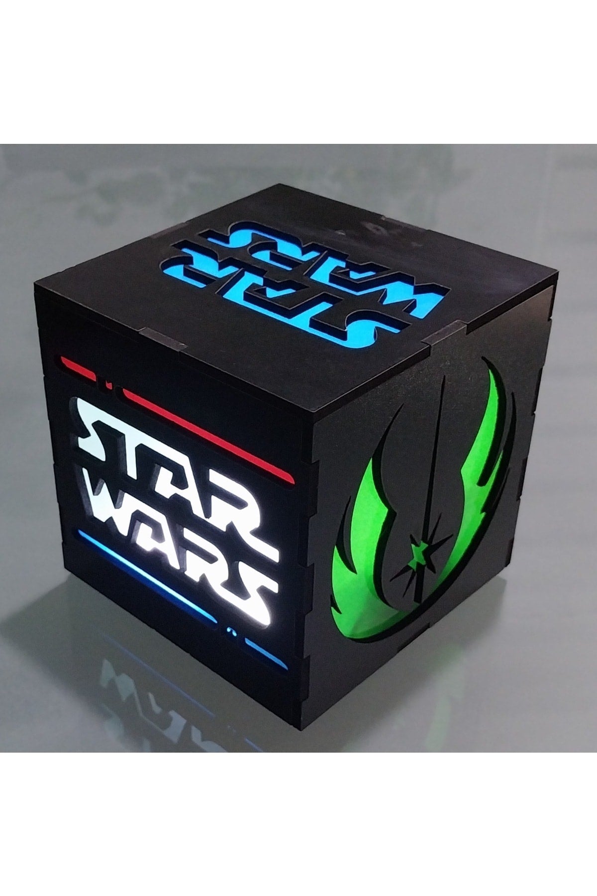 Star Wars Jedi Portable Lamp (LED LIGHT - BATTERY - WIRELESS) 9v Battery Included. A Great Gift.