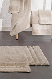 Felicia Bath Mat Set - Beige - Swordslife