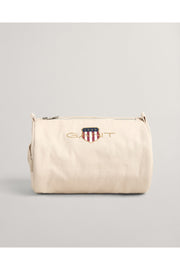 Beigefarbene Unisex-Tasche mit Logo