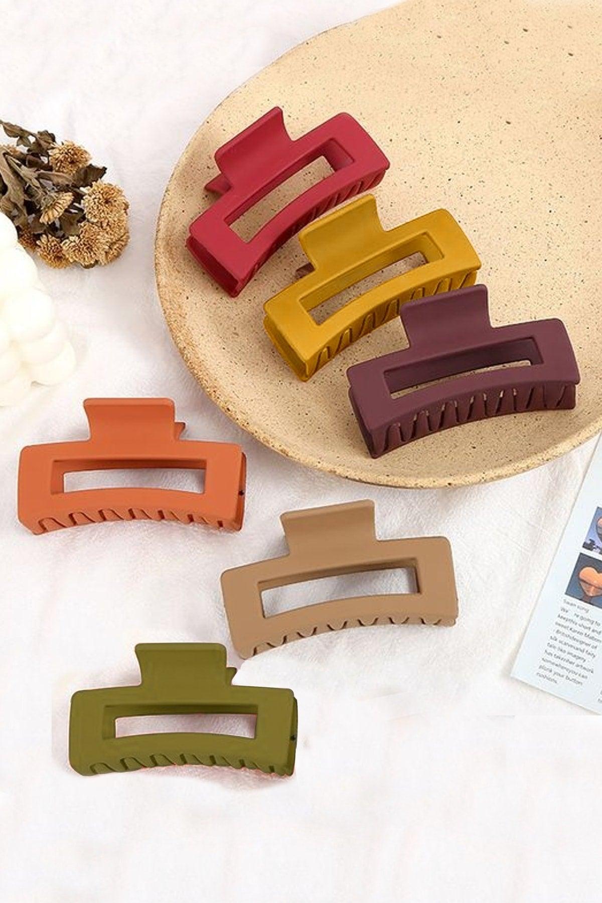 Women's 6-Piece Colorful Large XL Clasp Set - Swordslife