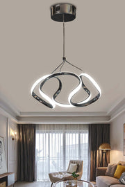Eders Modell Schwarz Pendelleuchte Led Kronleuchter Weiß Licht Moderne Led Kronleuchter