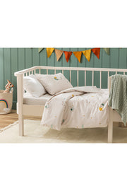 Lamb Cotton Unisex Baby Duvet Cover Set 100X150 Cm Beige