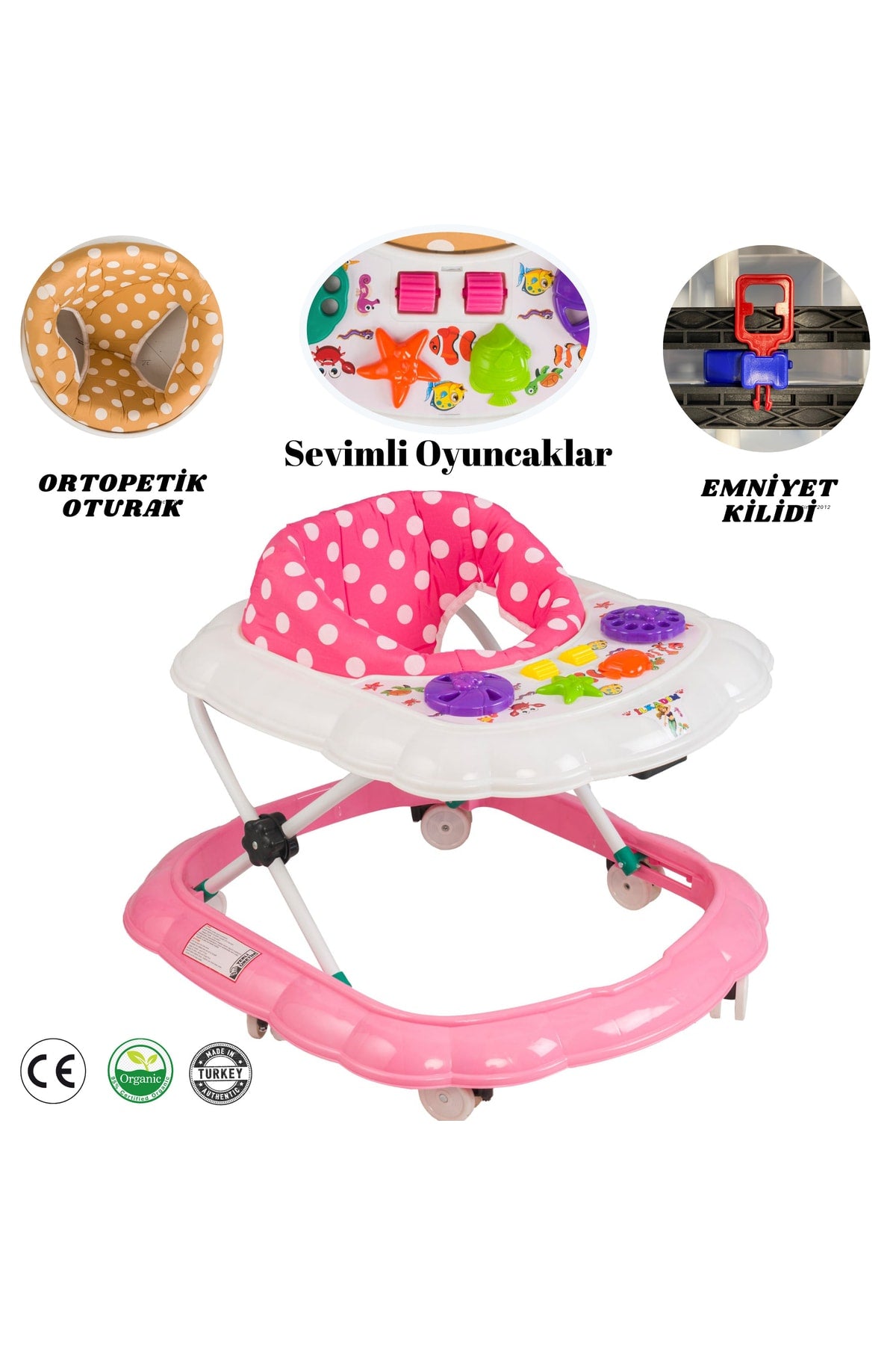 3-Level Adjustable Toy Walker