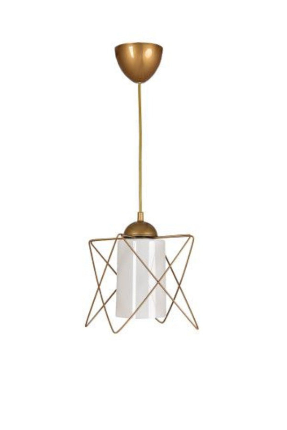 Zigzag Single Antique Mica Pendant Lamp Chandelier