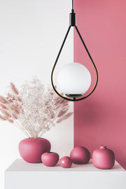 Yağmur Tekli Modernes Wohnzimmer, Schlafzimmer, Wohnzimmer Weißes Glas, Schwarzer Kronleuchter