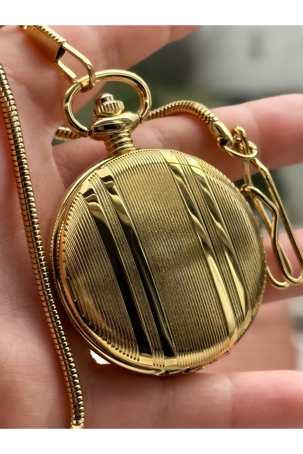 2 Jahre Garantie Retro Gold Gelb Ziffer Taschenuhr + Rosenkranz, Armband