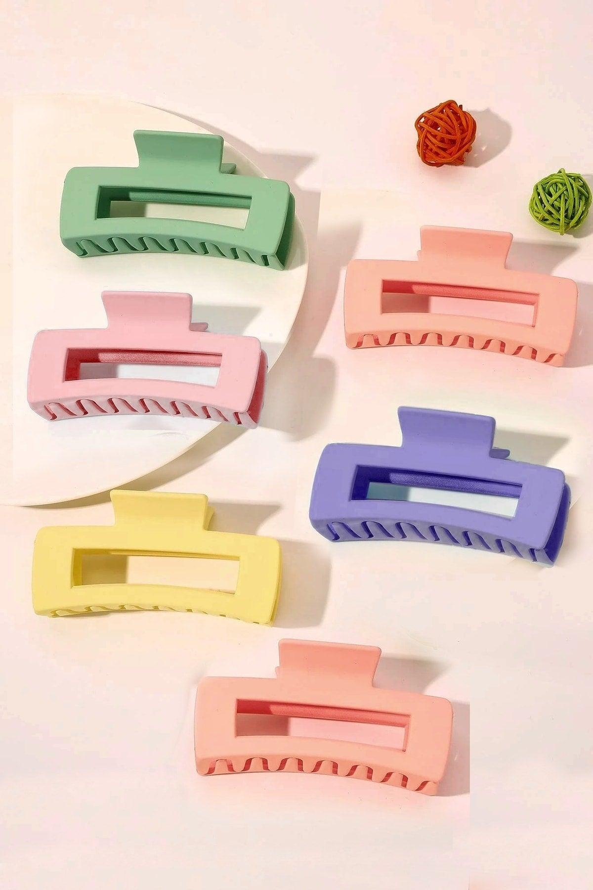 Women's 6-Piece Colorful Large XL Clasp Set - Swordslife