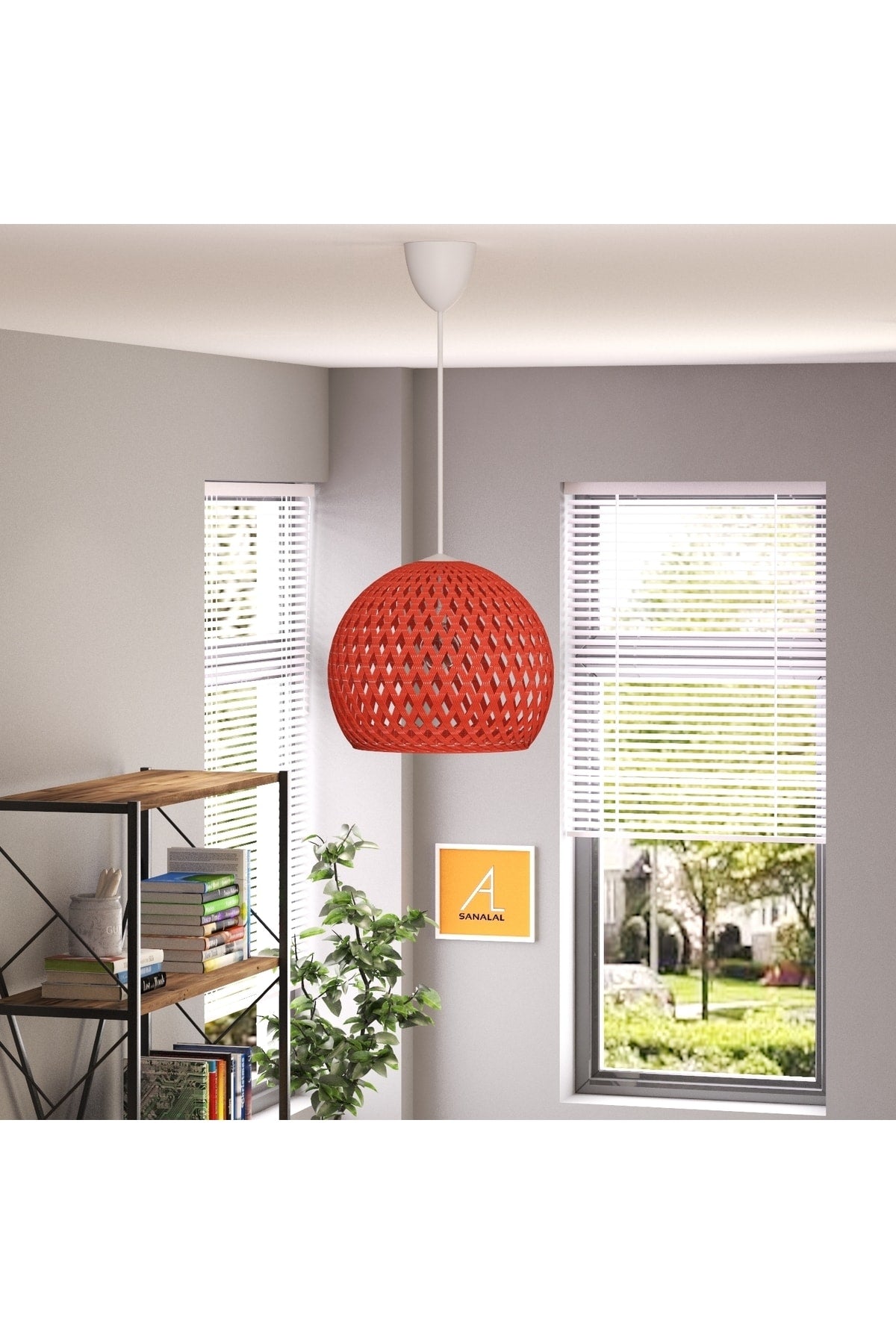 Pendent Ball Orange Chandelier