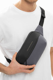 Benetton Men'S Waist Bag Gray Bnt926