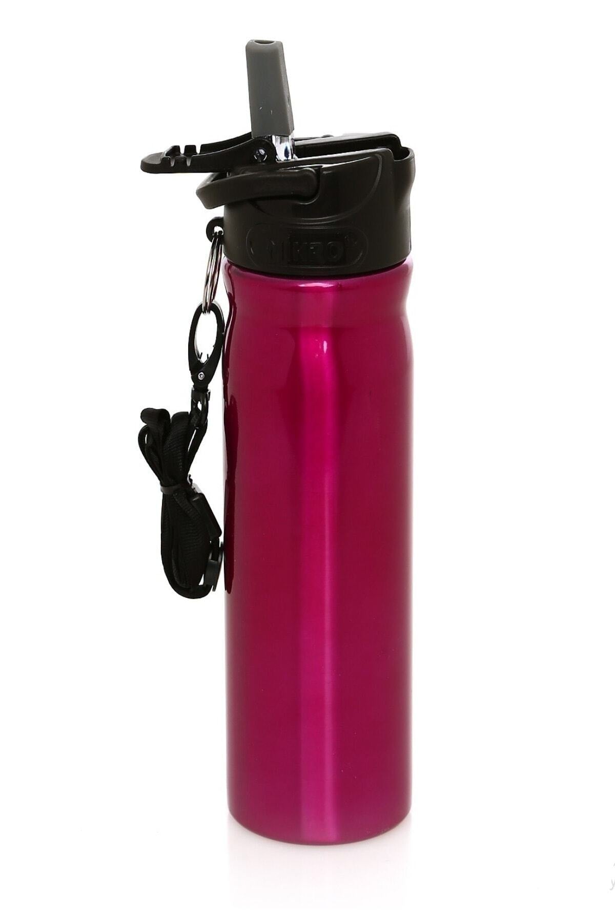 Steel Drinker And Flask 500 Ml Straw Hanger Rope