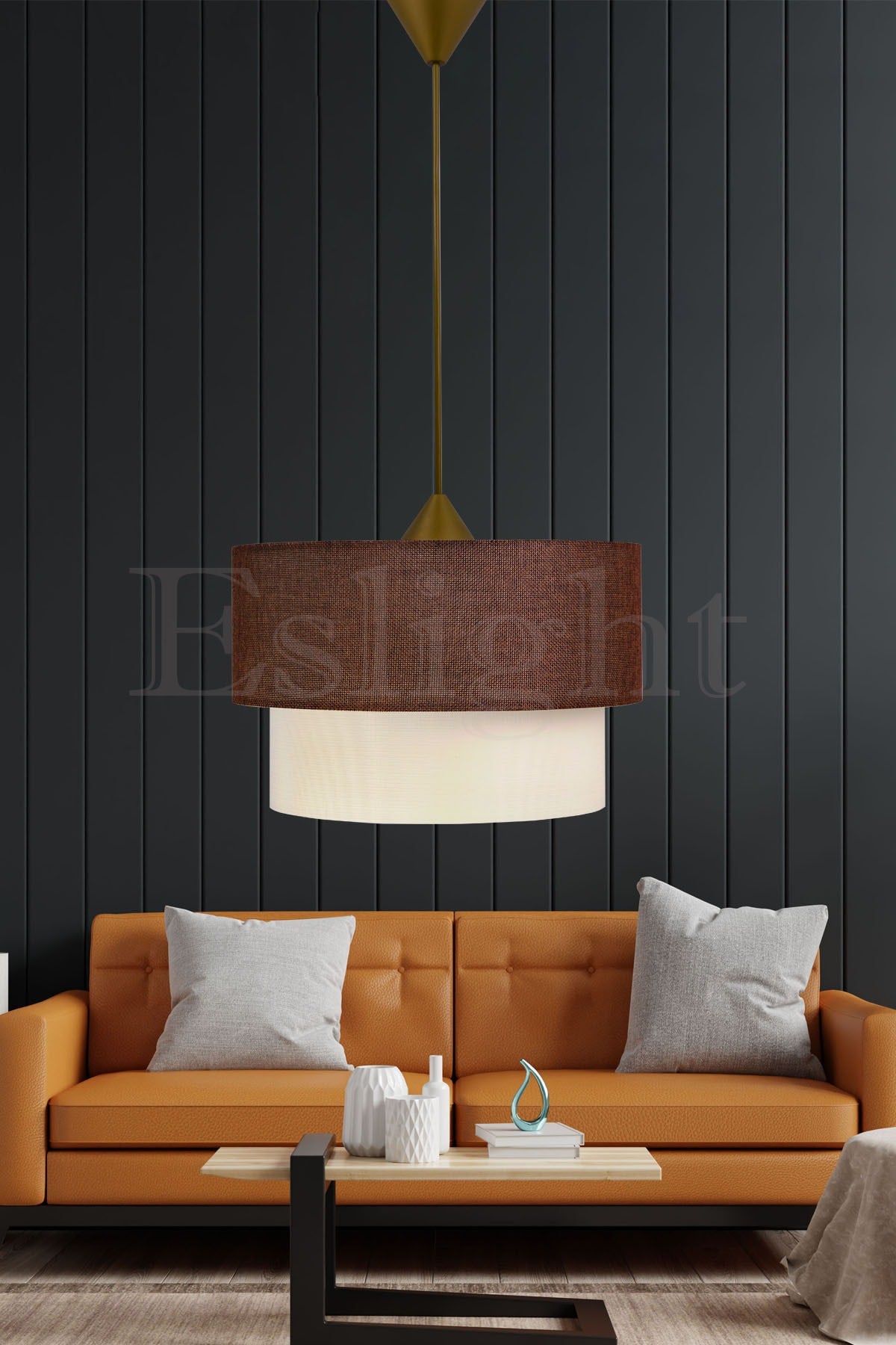 Pendant Lamp Cake Chandelier Living Room Chandelier Bedroom Brown Chandelier