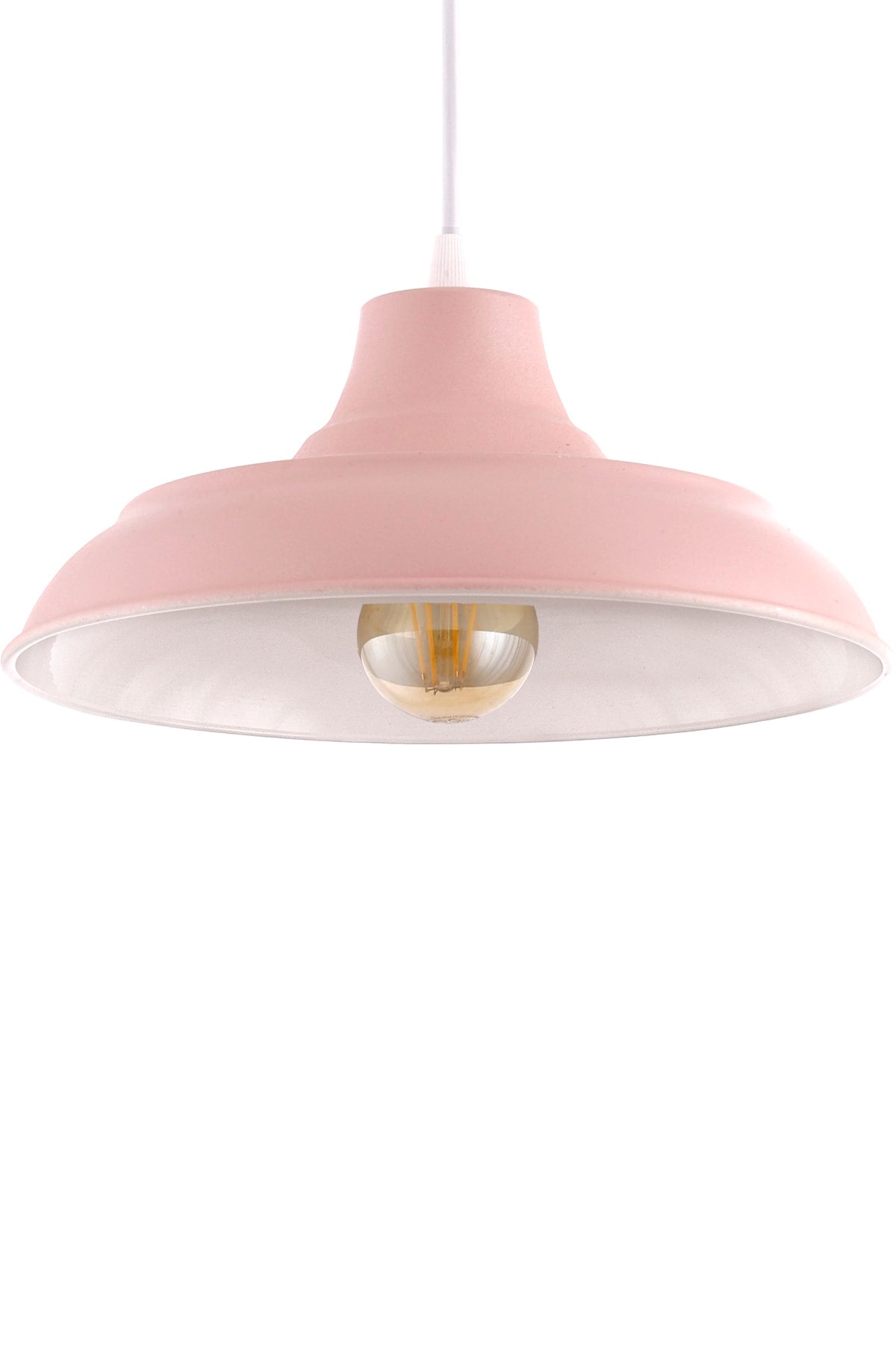 Pink Single Pendant Lamp Chandelier With Bow Finish - Çakır Avize