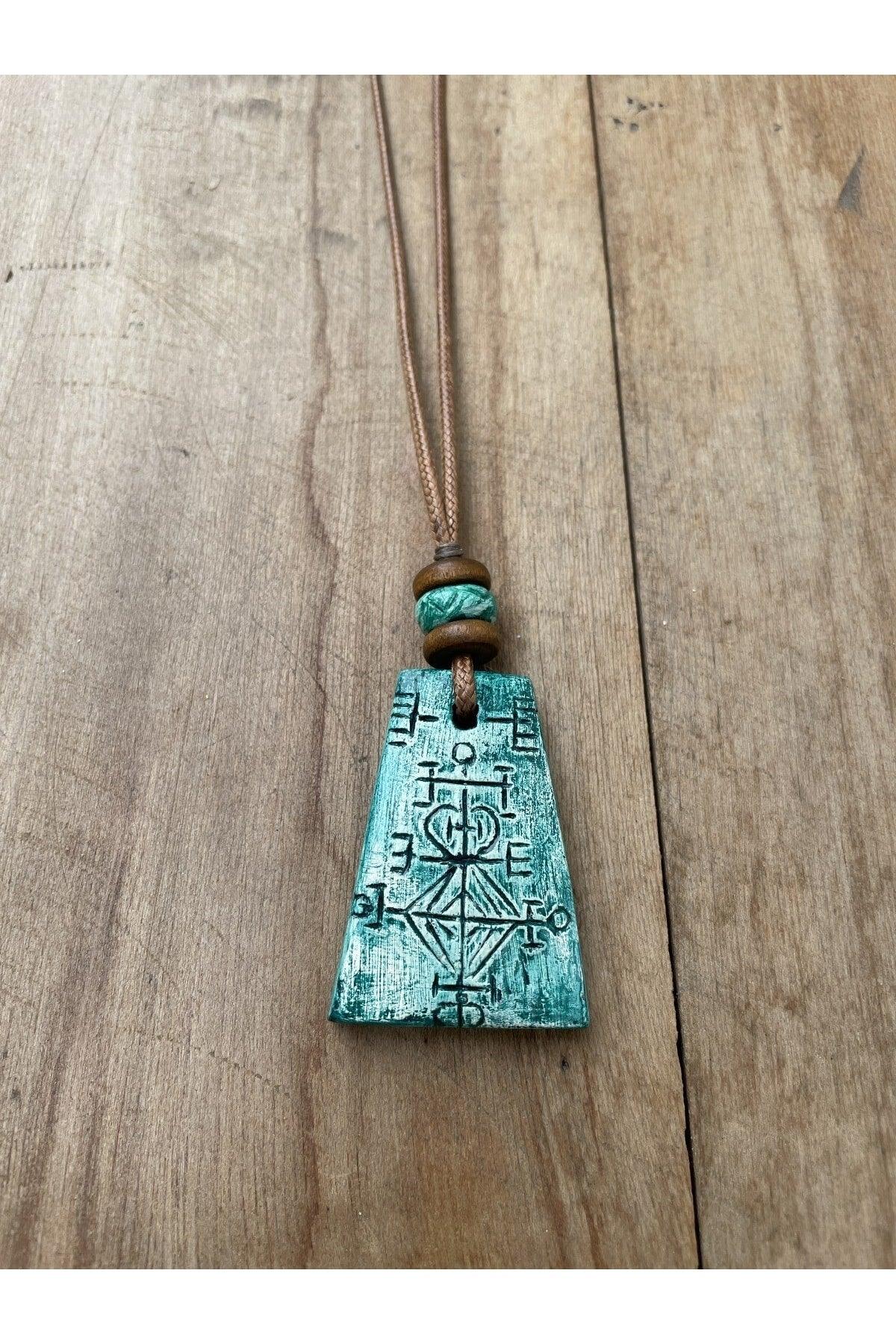 Ceramic Design Necklace, Bohemian Ethnic Style Necklace, Design Necklace, - Swordslife