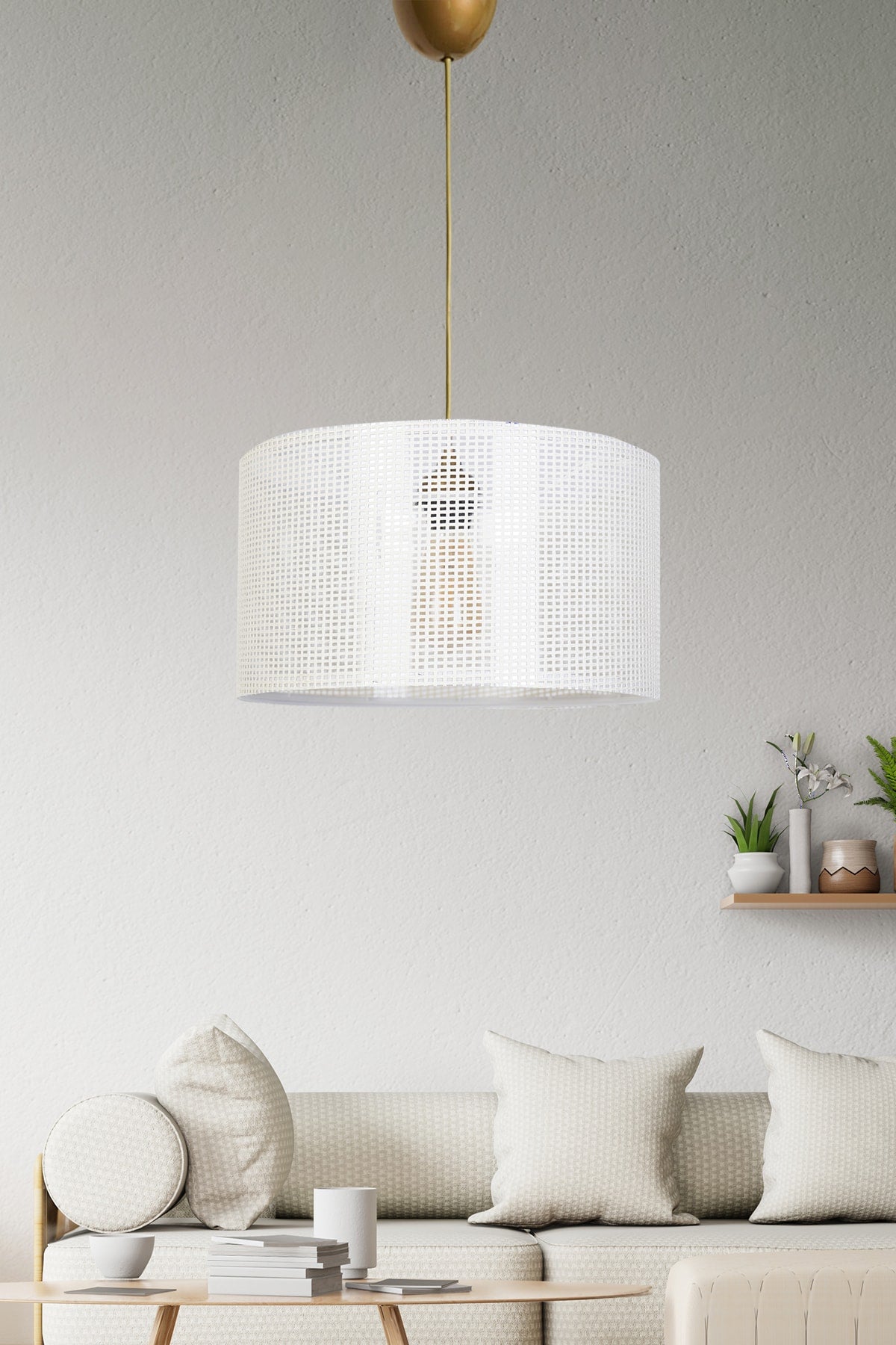 Doux Pendant Lamp Chandelier White